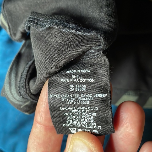 2/$30 NWOT THEORY MEN’S XL S/S tropical leaf t-shirt Pima cotton black/green - Picture 5 of 5